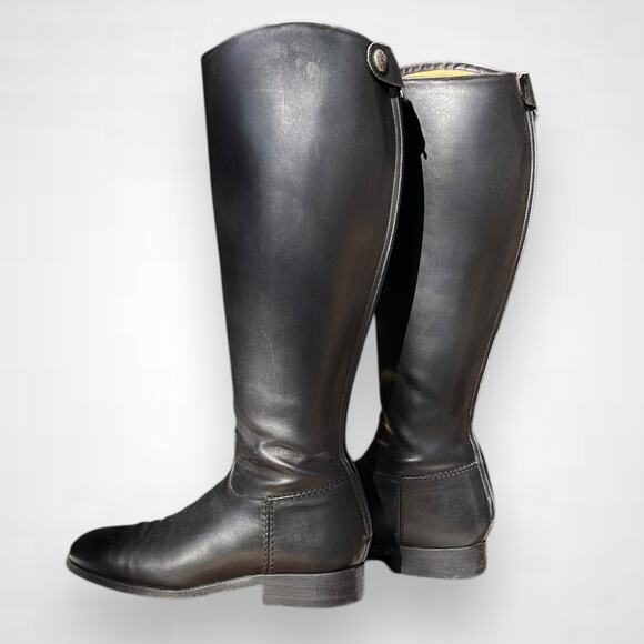 Alberto Fasciani black Leather riding boots 36 1/2 - Picture 6 of 7